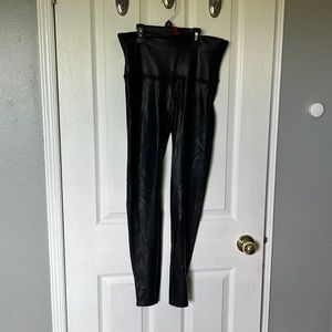 Faux leather Spanx leggings